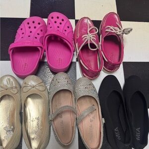 CROCS Pink Sandals Comfortable Perforated Design bundle of 5